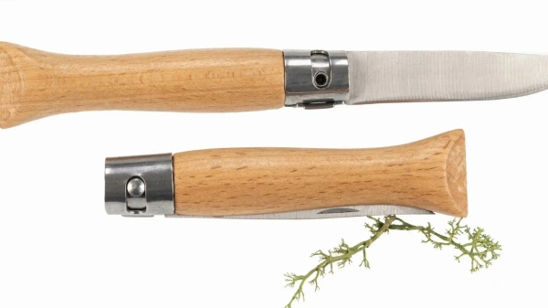 Bayerisches Taschenmesser , Klappbares Taschenmesser ,  Gürteltasche mit Wild Motiv , Pilzmesser mit Gürteltasche